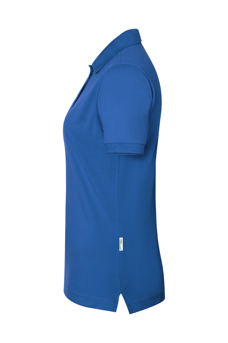 Poloshirt Damen Königsblau – Damen Workwear Poloshirt Modern-Flair, Detailansicht