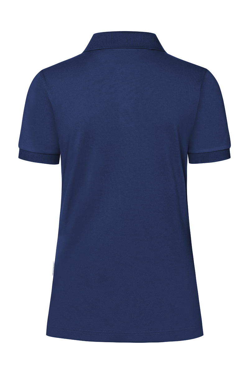 Poloshirt Damen Marine – Damen Workwear Poloshirt Modern-Flair, Detailansicht