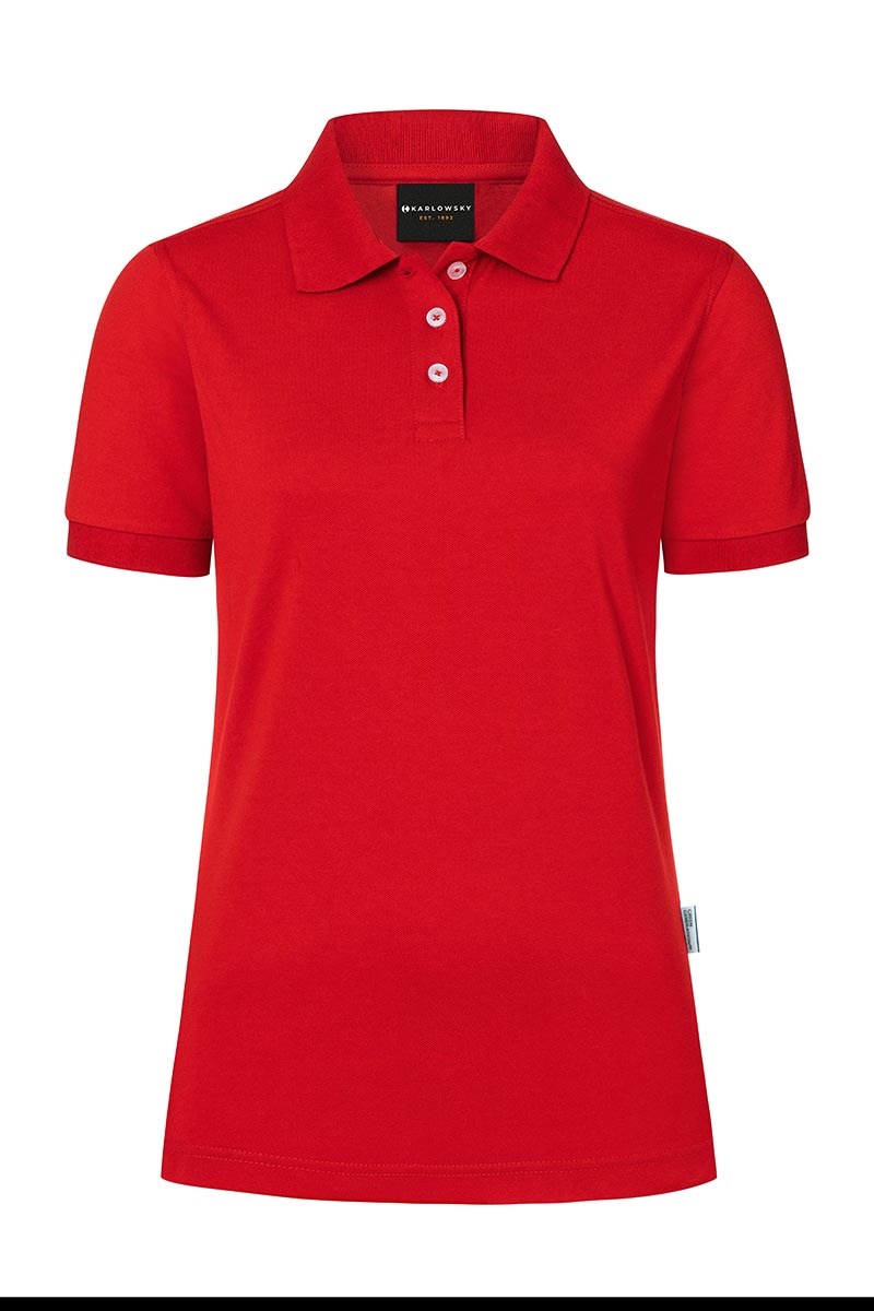 Poloshirt Damen Rot – Damen Workwear Poloshirt Modern-Flair