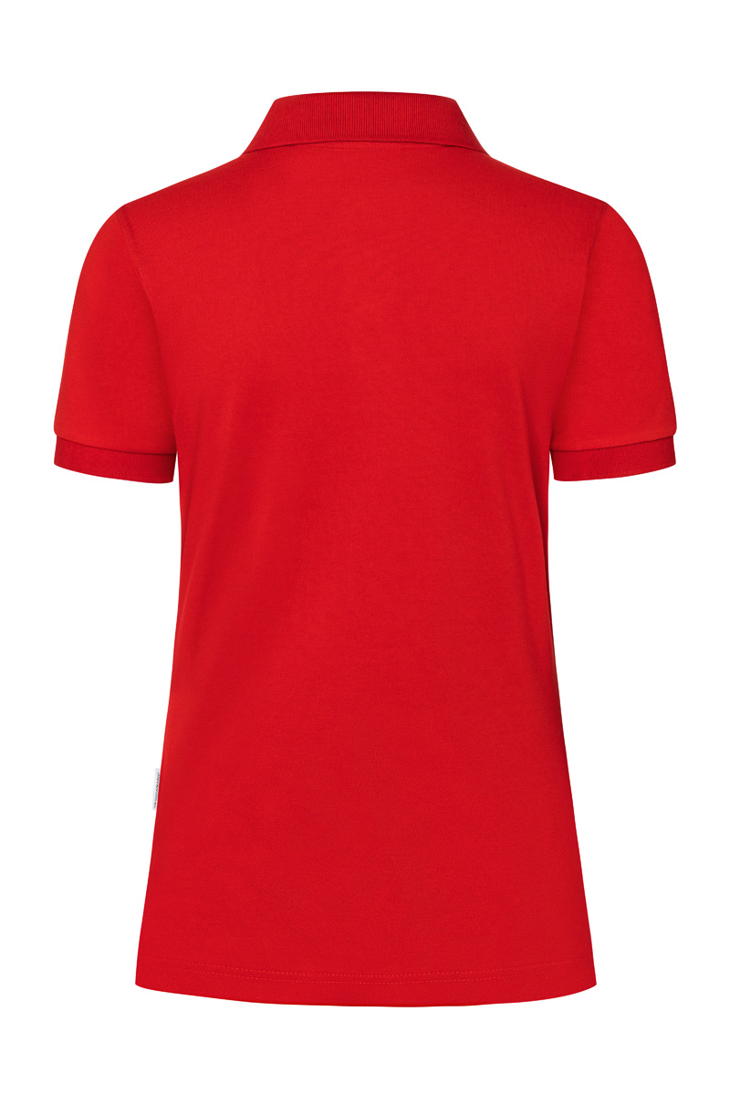 Poloshirt Damen Rot – Damen Workwear Poloshirt Modern-Flair, Detailansicht