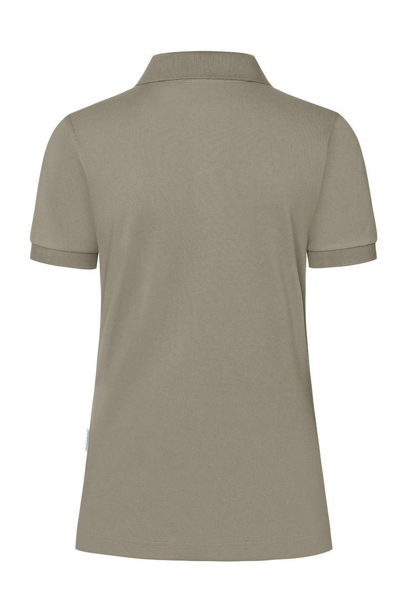 Poloshirt Damen Salbei – Damen Workwear Poloshirt Modern-Flair, Detailansicht