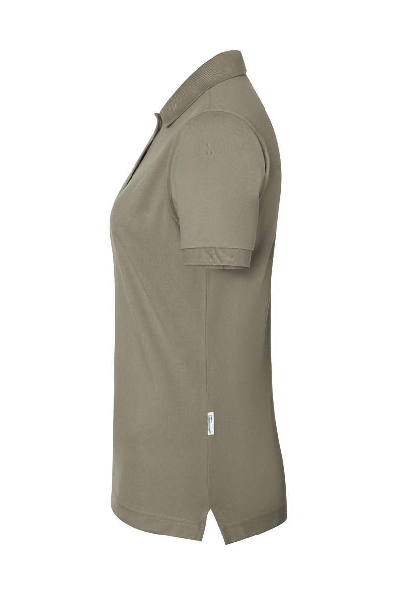 Poloshirt Damen Salbei – Damen Workwear Poloshirt Modern-Flair, Detailansicht