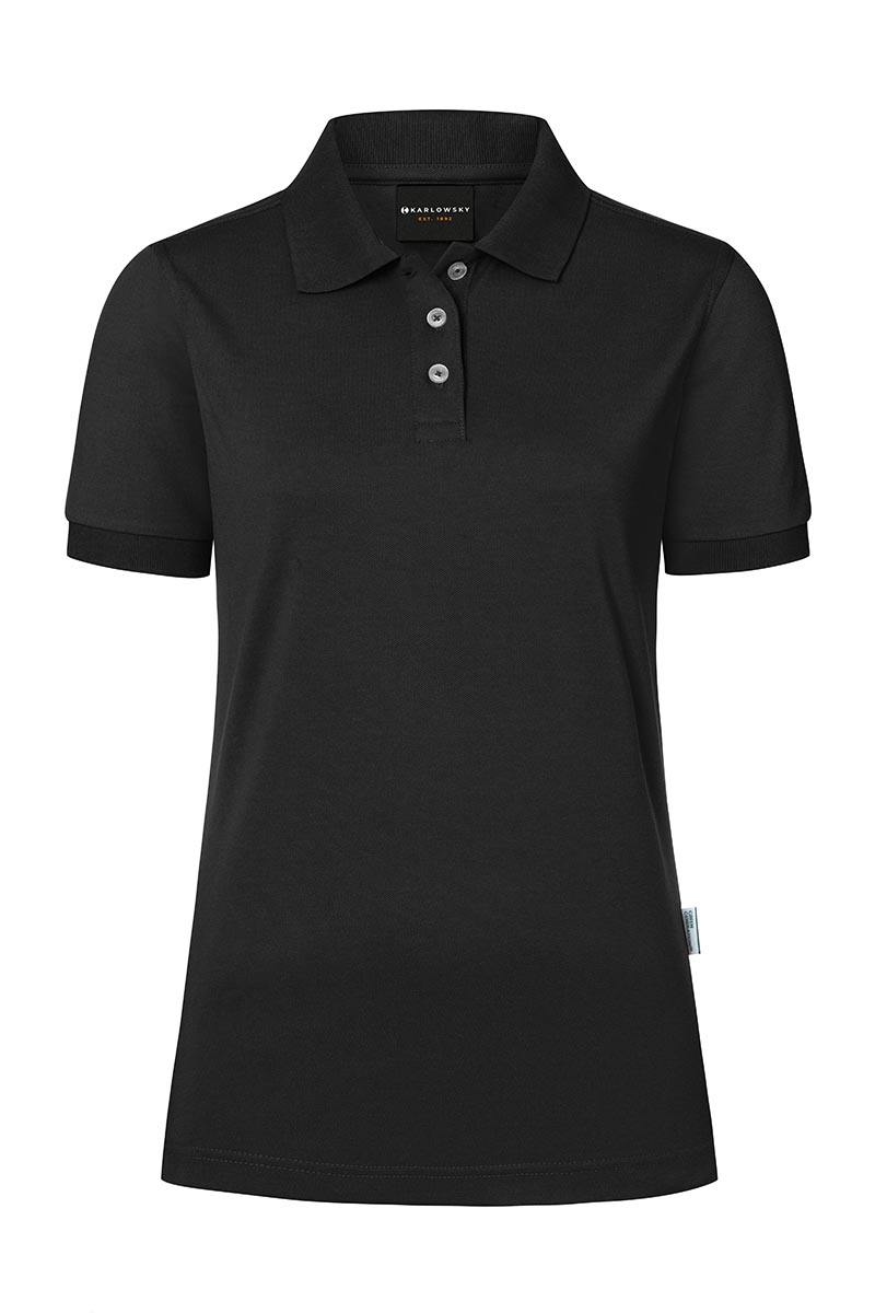 Poloshirt Damen Schwarz – Damen Workwear Poloshirt Modern-Flair