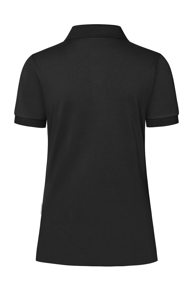 Poloshirt Damen Schwarz – Damen Workwear Poloshirt Modern-Flair, Detailansicht