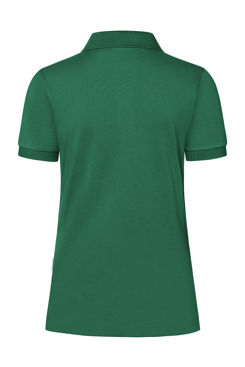 Poloshirt Damen Waldgrün – Damen Workwear Poloshirt Modern-Flair, Detailansicht