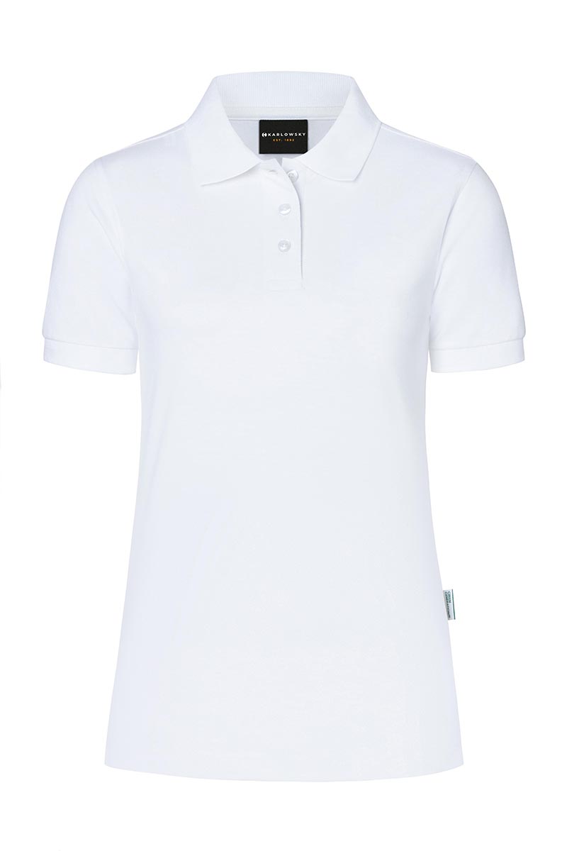 Poloshirt Damen Weiß – Damen Workwear Poloshirt Modern-Flair