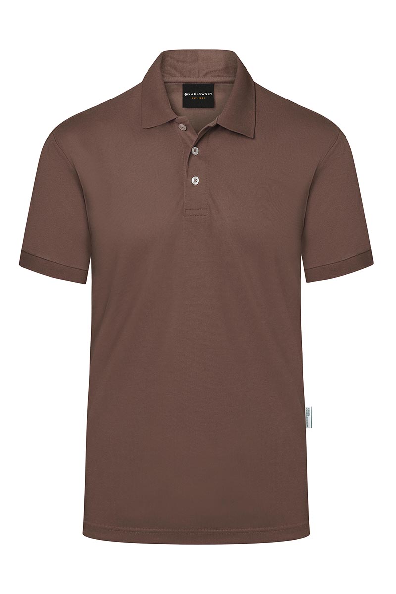 Poloshirt Herren Hellbraun – Herren Workwear Poloshirt Modern-Flair