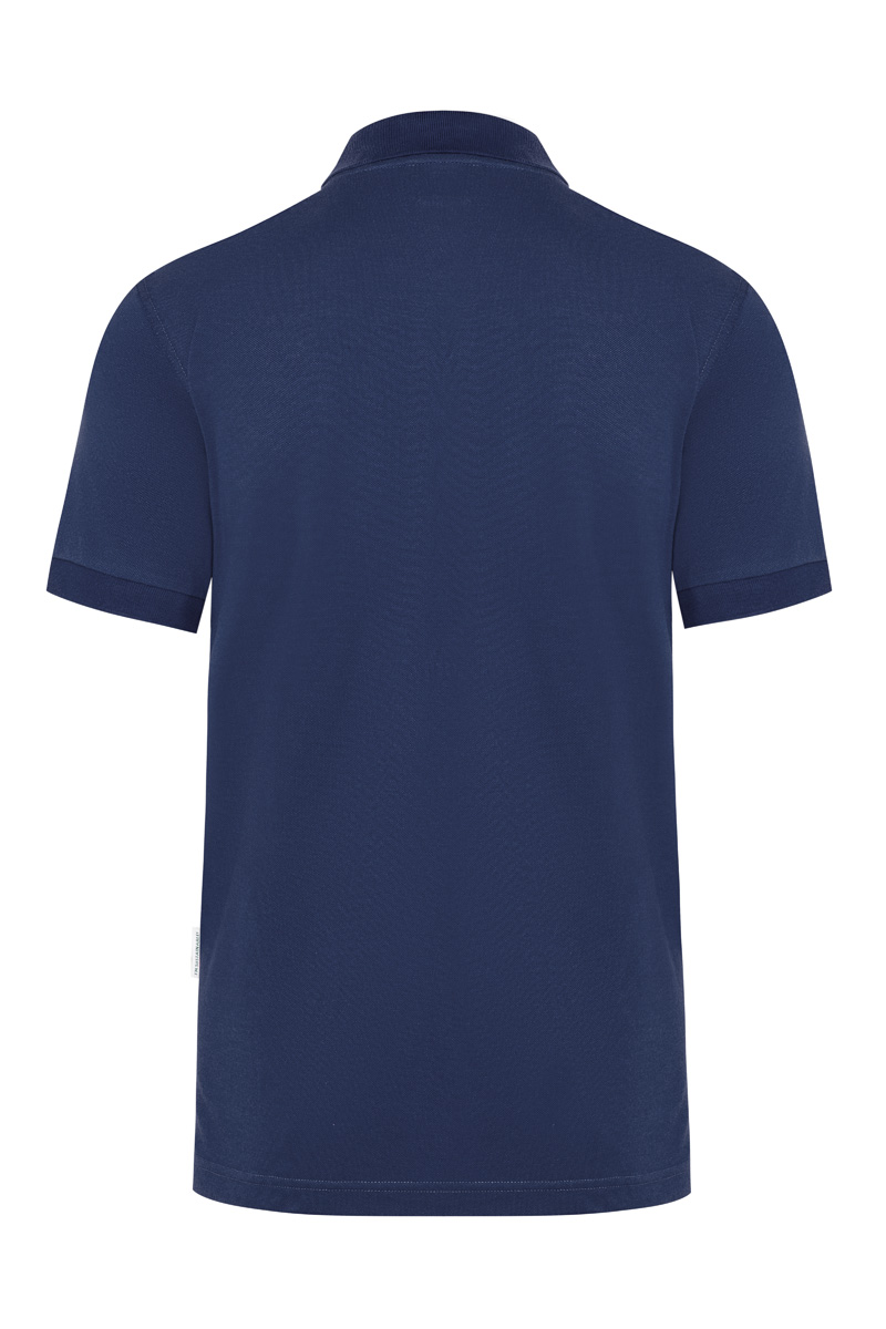 Poloshirt Herren Marine – Herren Workwear Poloshirt Modern-Flair, Detailansicht