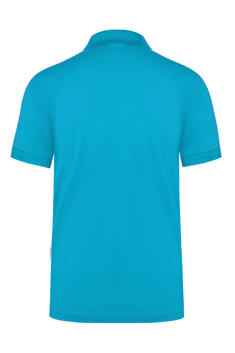 Poloshirt Herren Pazifikblau – Herren Workwear Poloshirt Modern-Flair, Detailansicht
