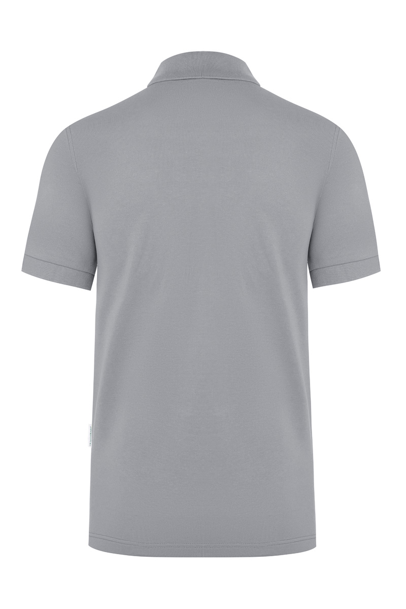 Poloshirt Herren Platingrau – Herren Workwear Poloshirt Modern-Flair, Detailansicht