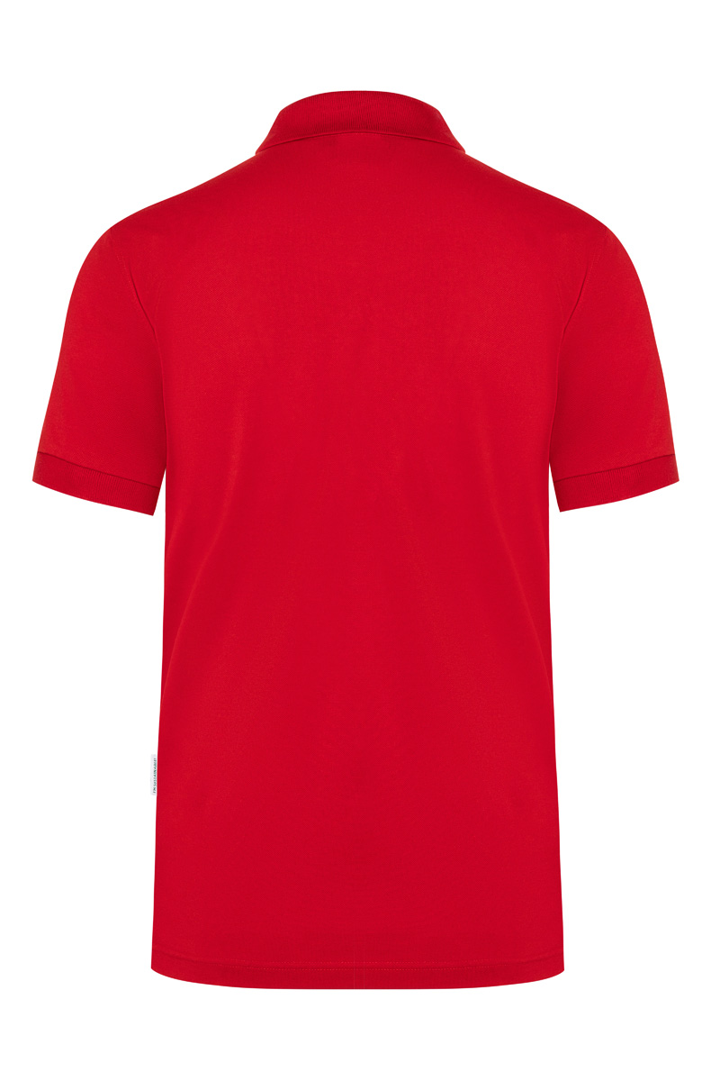 Poloshirt Herren Rot – Herren Workwear Poloshirt Modern-Flair, Detailansicht
