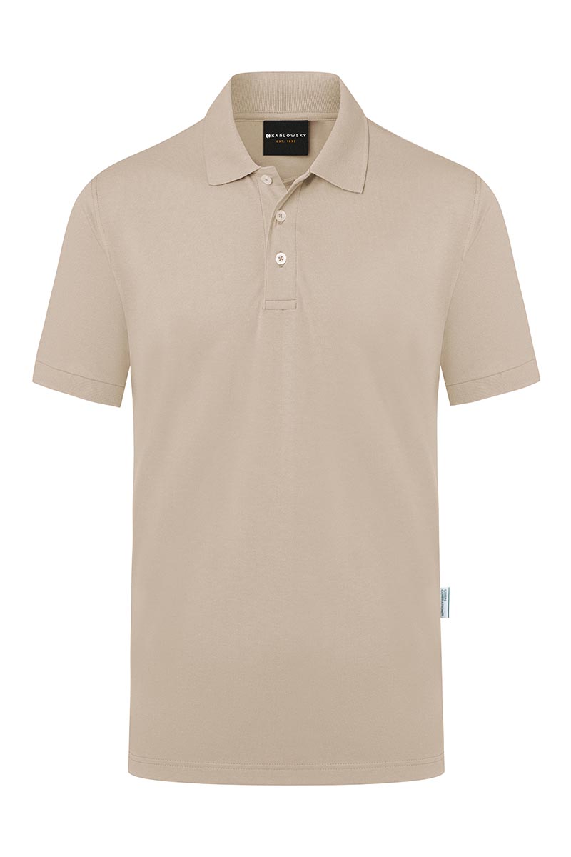 Poloshirt Herren Sand – Herren Workwear Poloshirt Modern-Flair