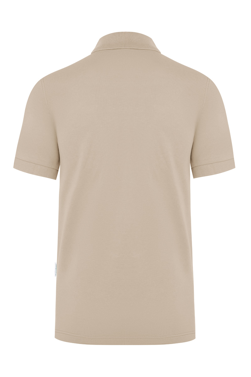 Poloshirt Herren Sand – Herren Workwear Poloshirt Modern-Flair, Detailansicht