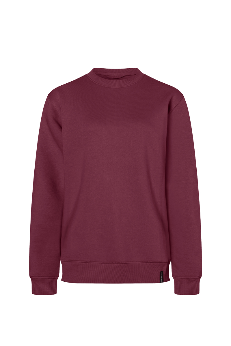 Sweatshirt Damen Aubergine – Damen Workwear Sweatshirt Soft-Face, Detailansicht