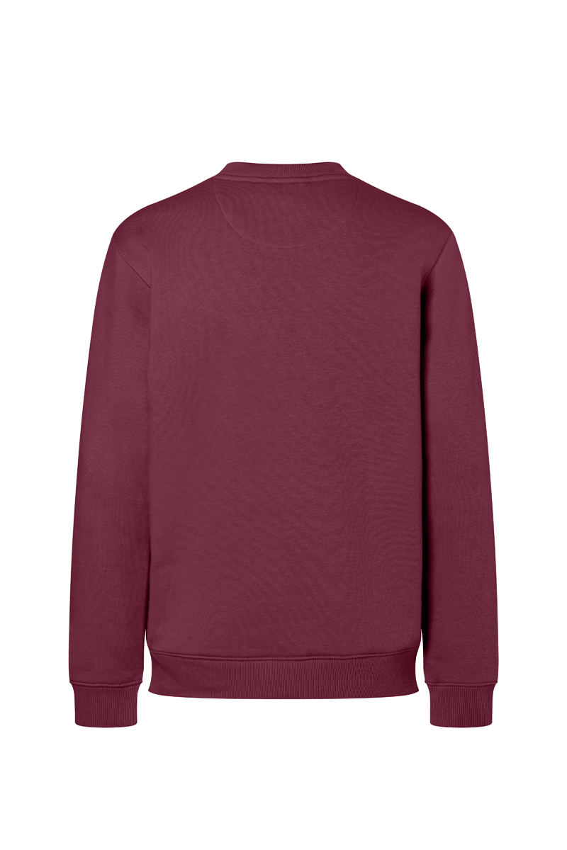 Sweatshirt Damen Aubergine – Damen Workwear Sweatshirt Soft-Face, Detailansicht