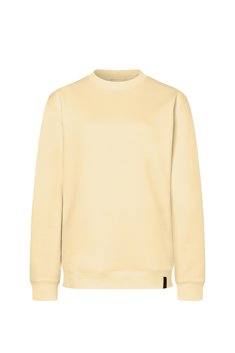 Sweatshirt Damen Pastellgelb – Damen Workwear Sweatshirt Soft-Face, Detailansicht