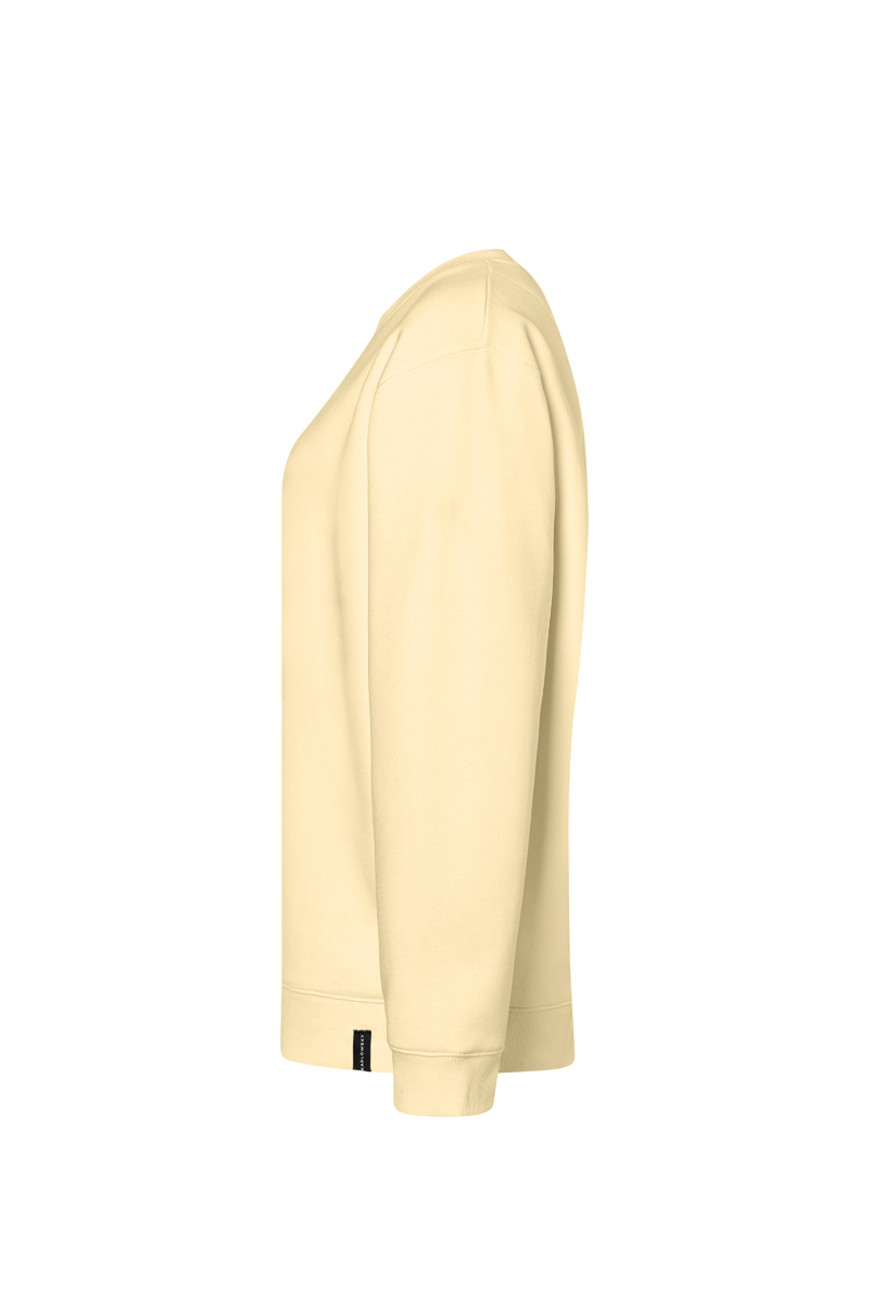 Sweatshirt Damen Pastellgelb – Damen Workwear Sweatshirt Soft-Face, Detailansicht