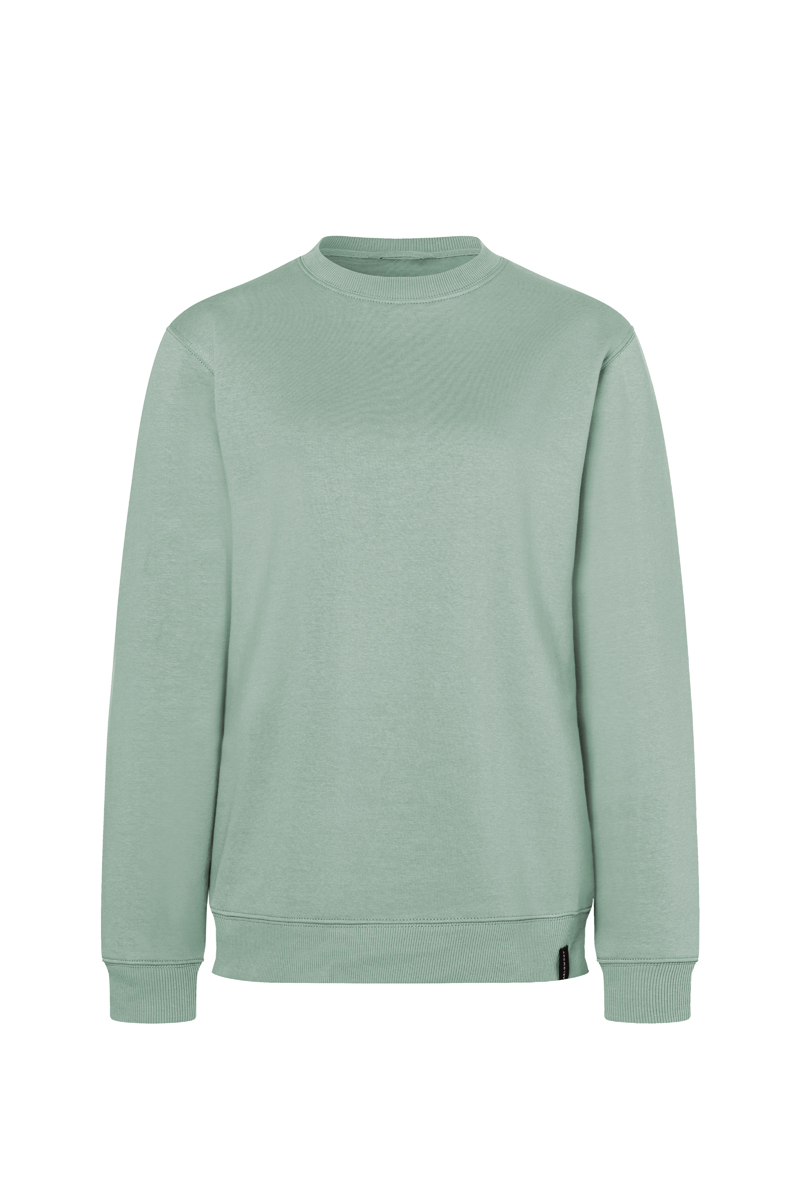 Sweatshirt Damen Pistaziengrün – Damen Workwear Sweatshirt Soft-Face, Detailansicht