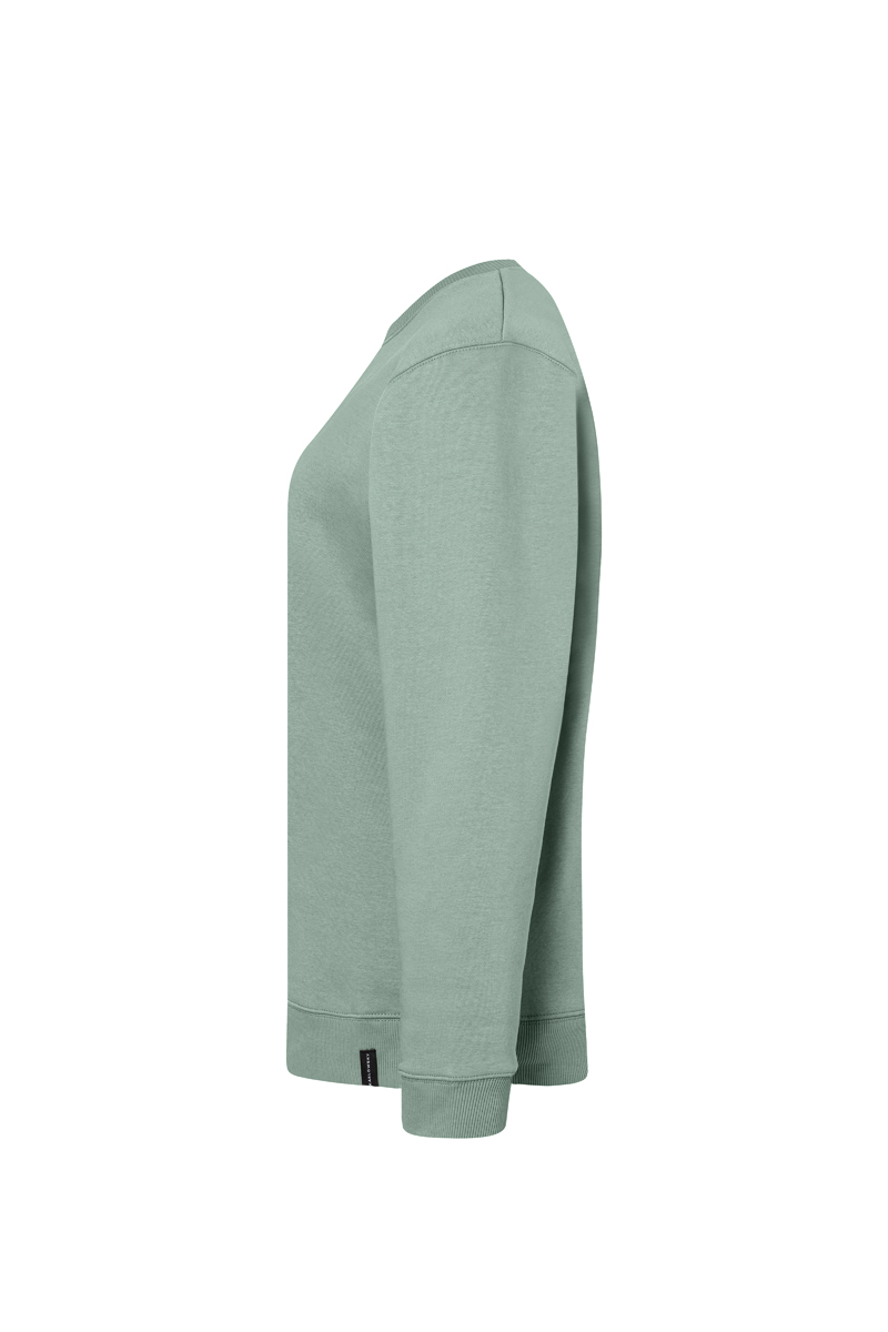 Sweatshirt Damen Pistaziengrün – Damen Workwear Sweatshirt Soft-Face, Detailansicht