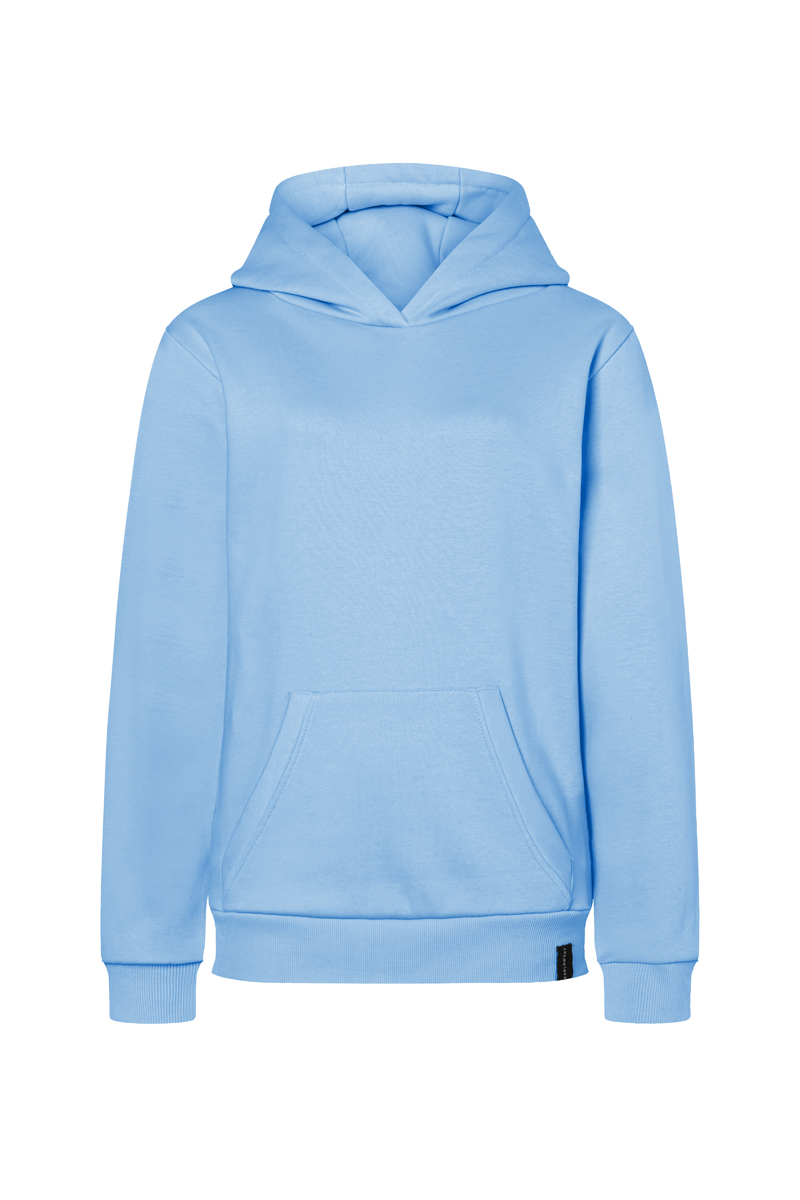 Hoodie Damen Eisblau – Damen Workwear Sweat Hoodie Soft-Face, Detailansicht
