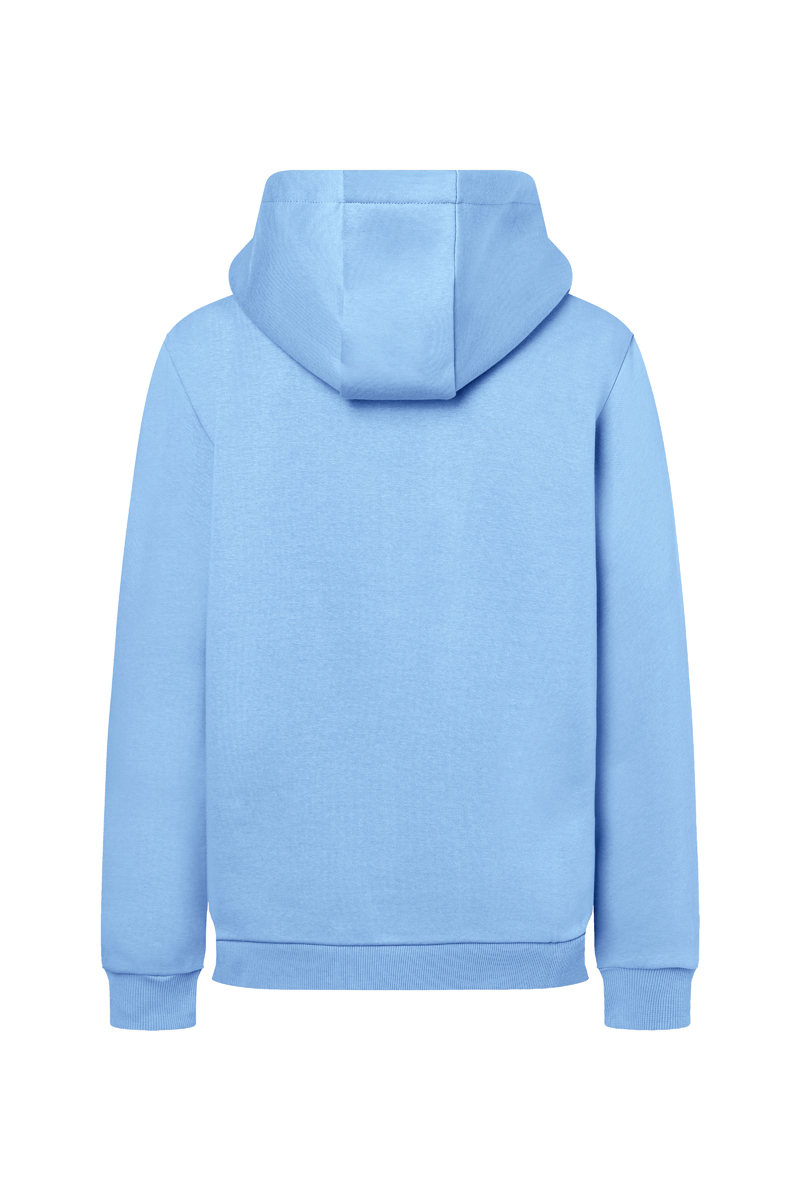 Hoodie Damen Eisblau – Damen Workwear Sweat Hoodie Soft-Face, Detailansicht