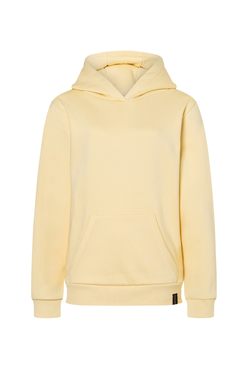 Hoodie Damen Pastellgelb – Damen Workwear Sweat Hoodie Soft-Face, Detailansicht