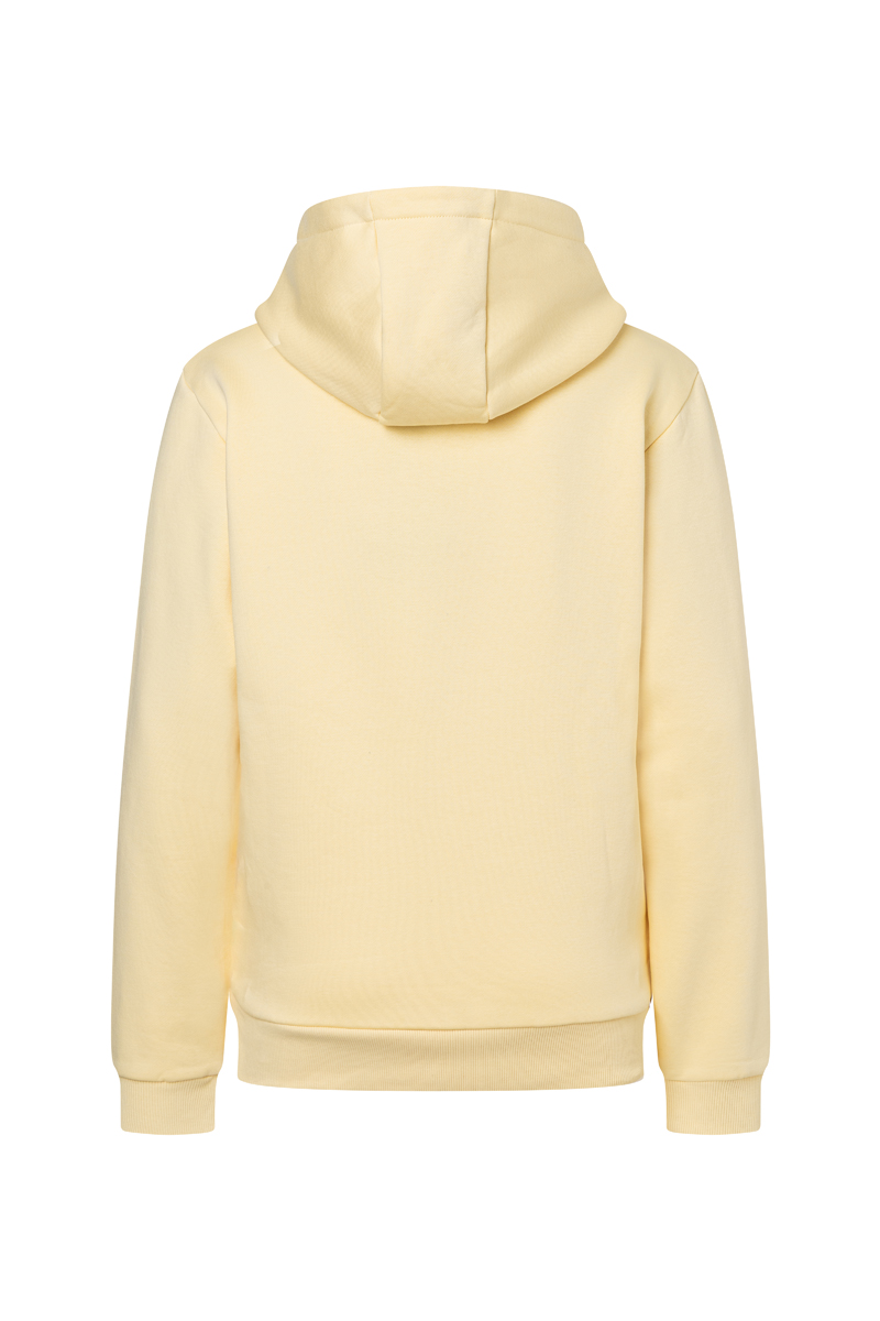 Hoodie Damen Pastellgelb – Damen Workwear Sweat Hoodie Soft-Face, Detailansicht
