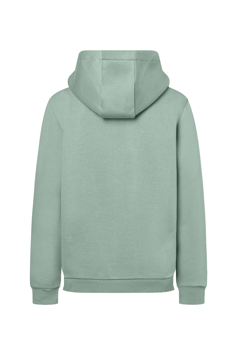 Hoodie Damen Pistaziengrün – Damen Workwear Sweat Hoodie Soft-Face, Detailansicht