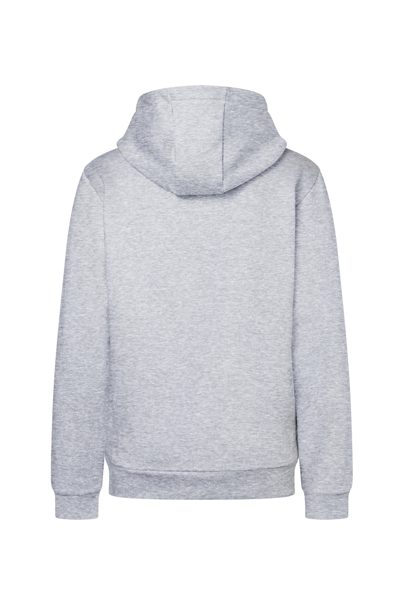 Hoodie Damen Platingrau meliert – Damen Workwear Sweat Hoodie Soft-Face, Detailansicht