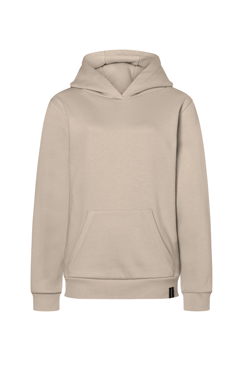 Hoodie Damen Sand – Damen Workwear Sweat Hoodie Soft-Face, Detailansicht