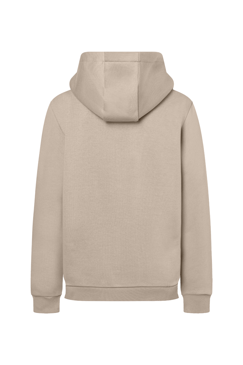 Hoodie Damen Sand – Damen Workwear Sweat Hoodie Soft-Face, Detailansicht