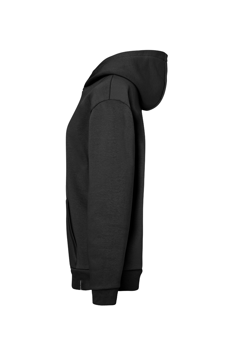 Hoodie Damen Schwarz – Damen Workwear Sweat Hoodie Soft-Face, Detailansicht