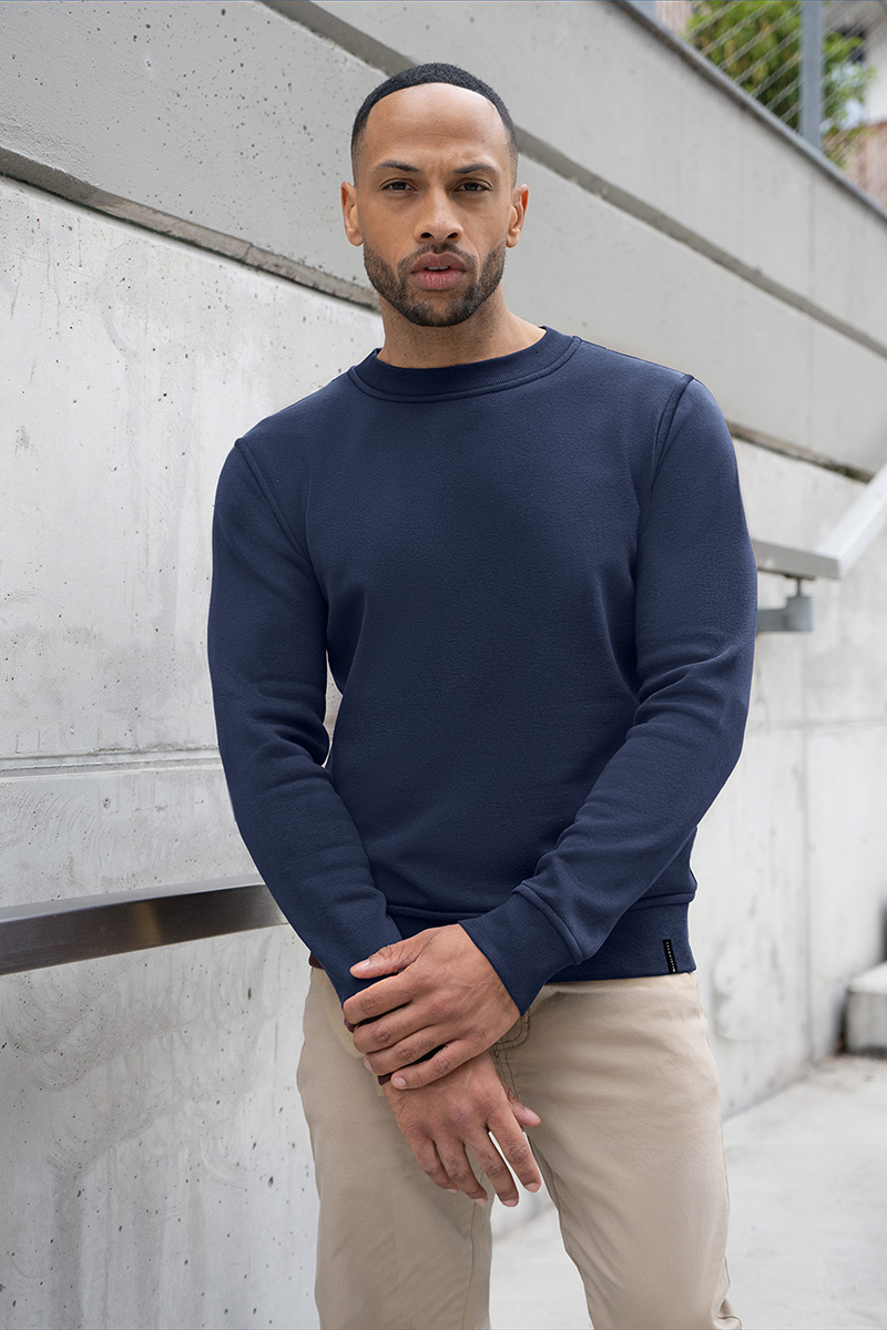 Sweatshirt Herren Marine – Herren Workwear Sweatshirt Soft-Face