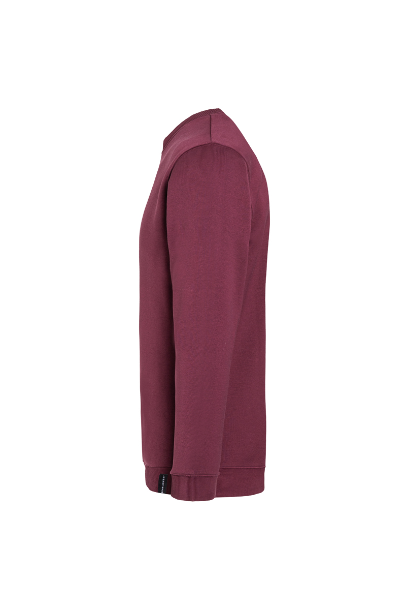Sweatshirt Herren Aubergine – Herren Workwear Sweatshirt Soft-Face, Detailansicht