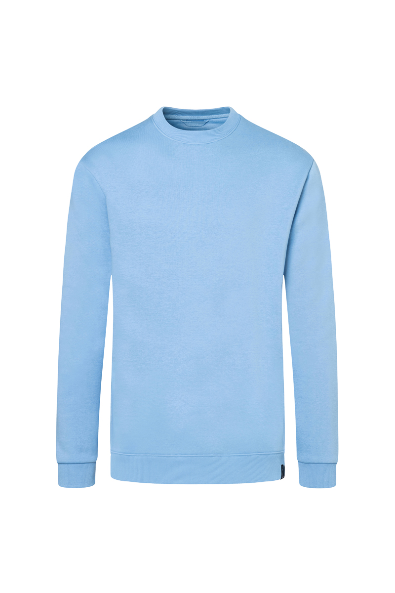 Sweatshirt Herren Eisblau – Herren Workwear Sweatshirt Soft-Face, Detailansicht