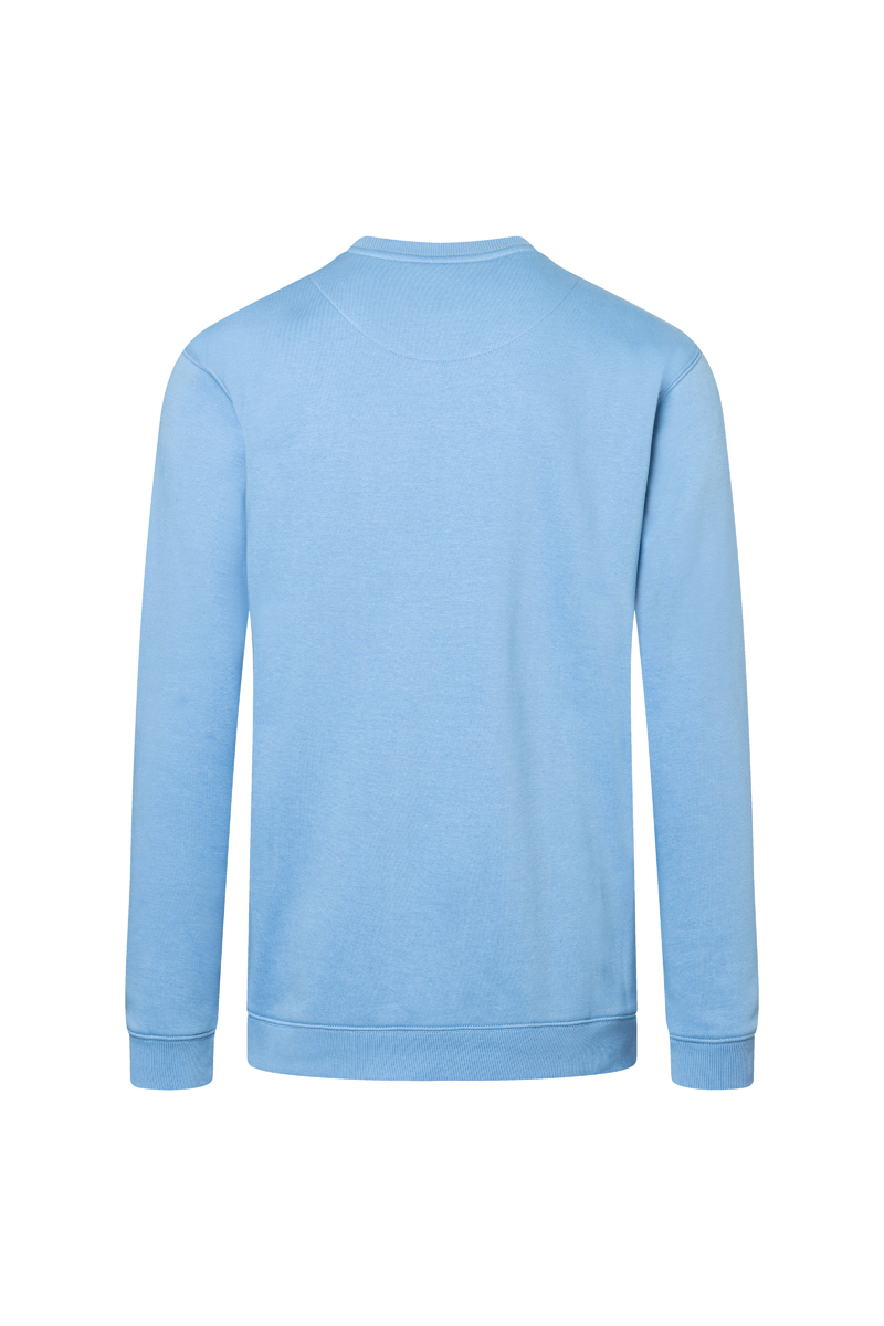 Sweatshirt Herren Eisblau – Herren Workwear Sweatshirt Soft-Face, Detailansicht
