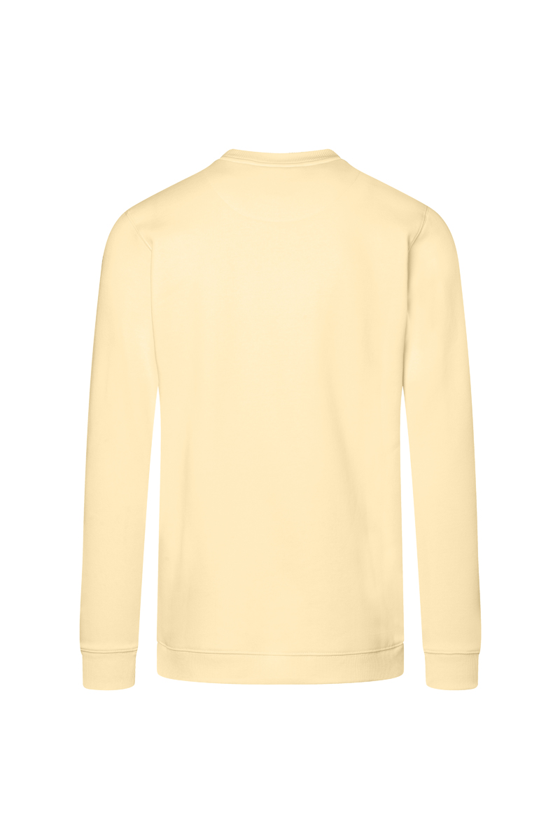 Sweatshirt Herren Pastellgelb – Herren Workwear Sweatshirt Soft-Face, Detailansicht