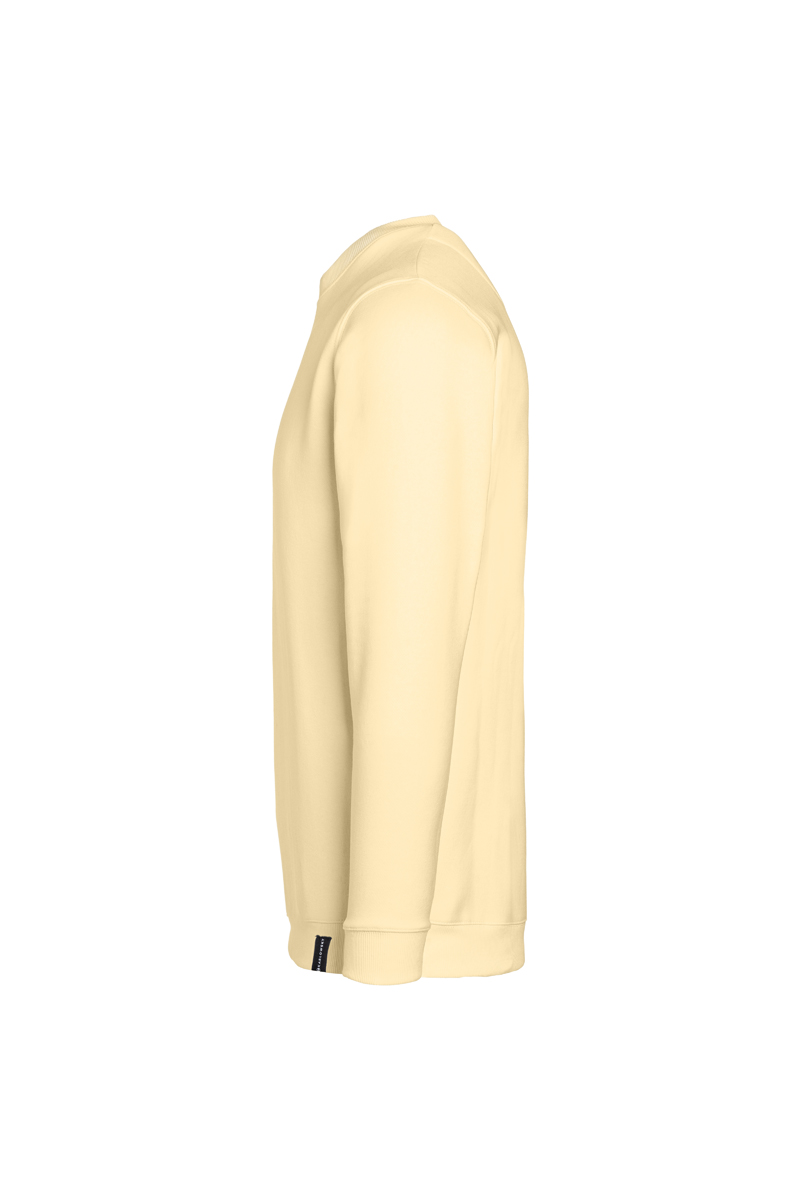 Sweatshirt Herren Pastellgelb – Herren Workwear Sweatshirt Soft-Face, Detailansicht