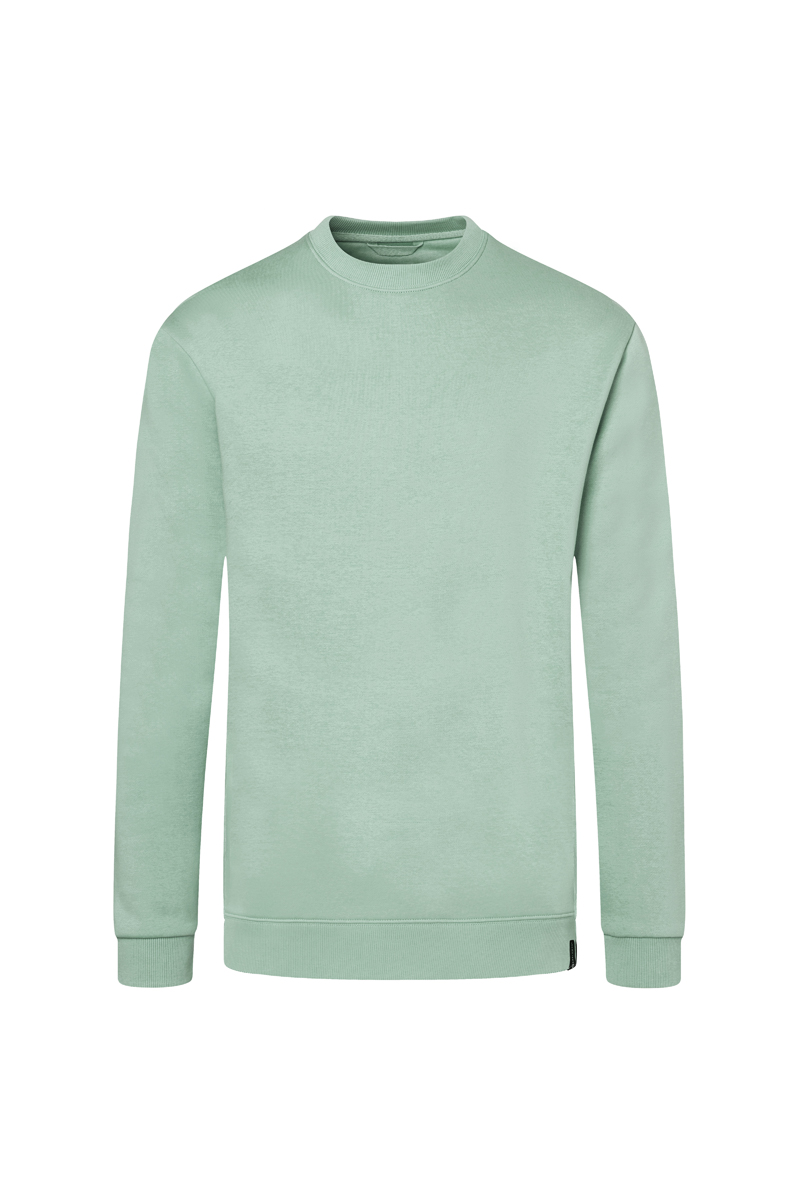 Sweatshirt Herren Pistaziengrün – Herren Workwear Sweatshirt Soft-Face, Detailansicht