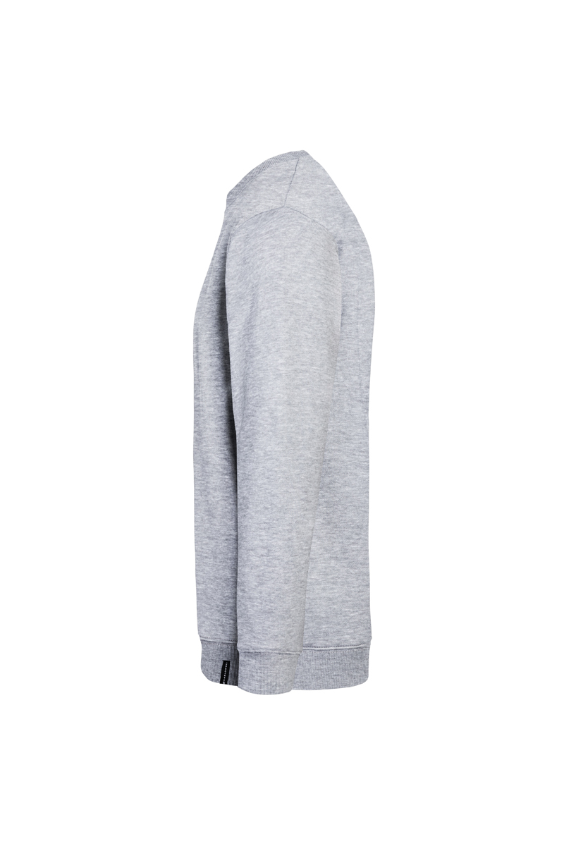 Sweatshirt Herren Platingrau meliert – Herren Workwear Sweatshirt Soft-Face, Detailansicht