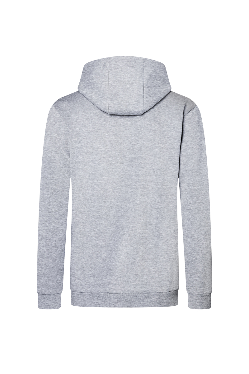 Hoodie Herren Platingrau meliert – Herren Workwear Sweat Hoodie Soft-Face, Detailansicht