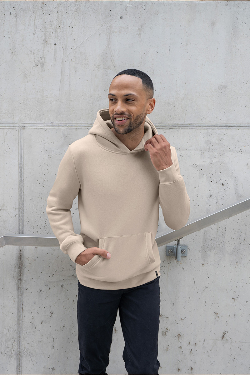Hoodie Herren Sand – Herren Workwear Sweat Hoodie Soft-Face