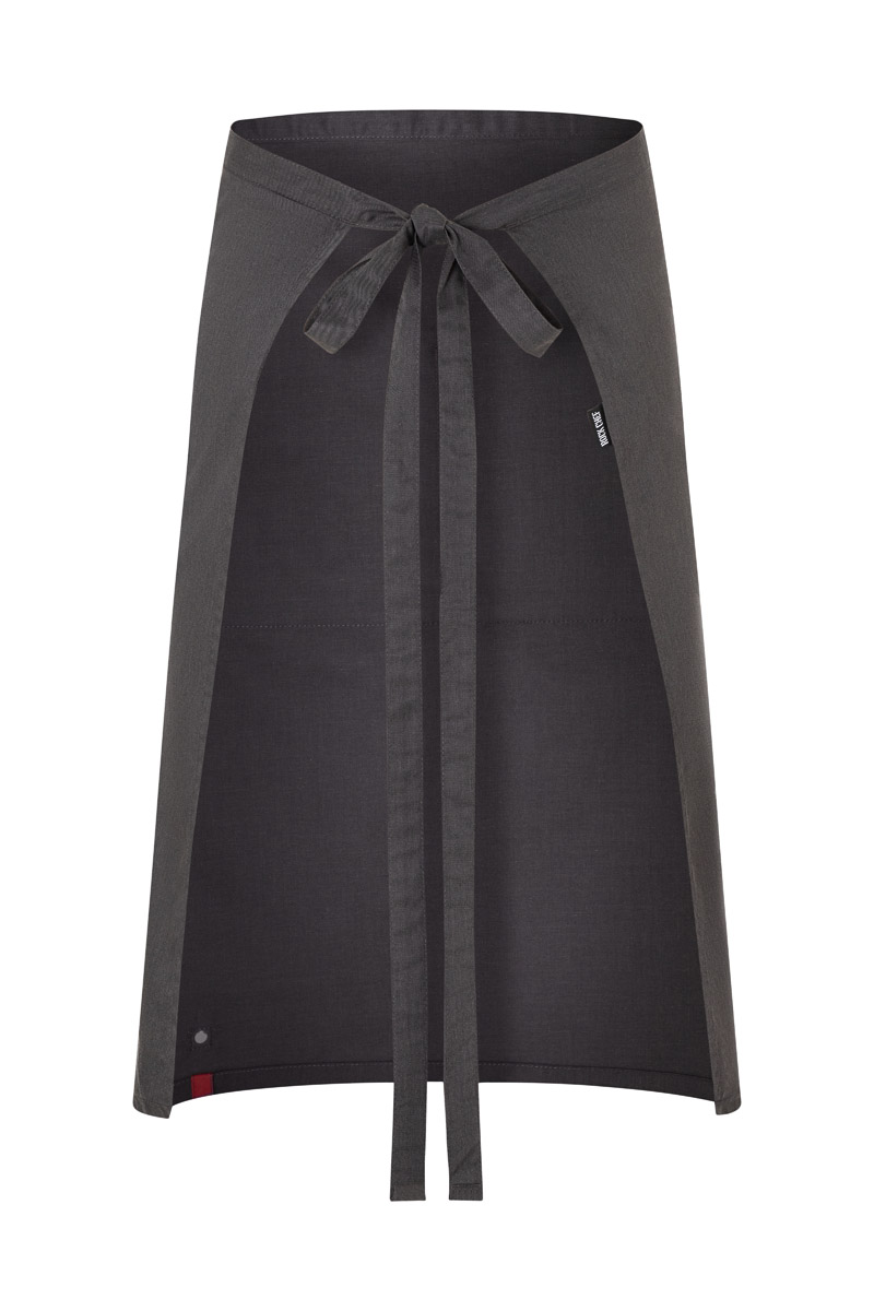 Bistroschürze Unisex Vintage black – Bistroschürze Denim-Style ROCK CHEF®-Stage2, Detailansicht