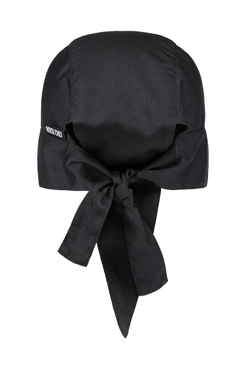 Bandana Unisex Schwarz – Bandana ROCK CHEF®, Detailansicht