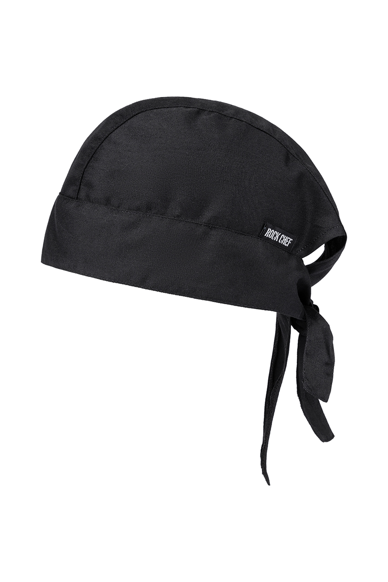 Bandana Unisex Schwarz – Bandana ROCK CHEF®, Detailansicht