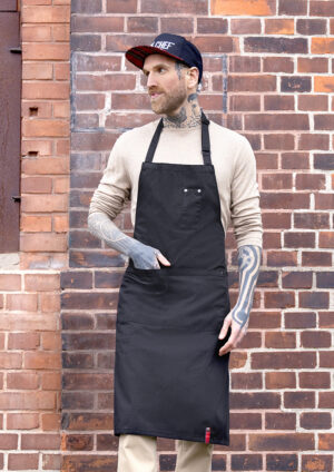 Latzschürze Unisex – Latzschürze ROCK CHEF®-Stage2 mit Schnalle und Taschen