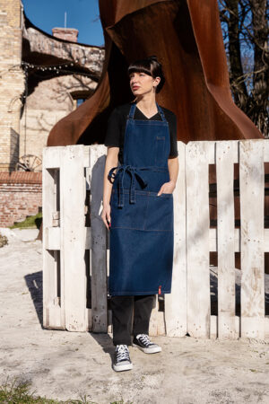 Latzschürze Unisex – Latzschürze Denim ROCK CHEF®-Stage2