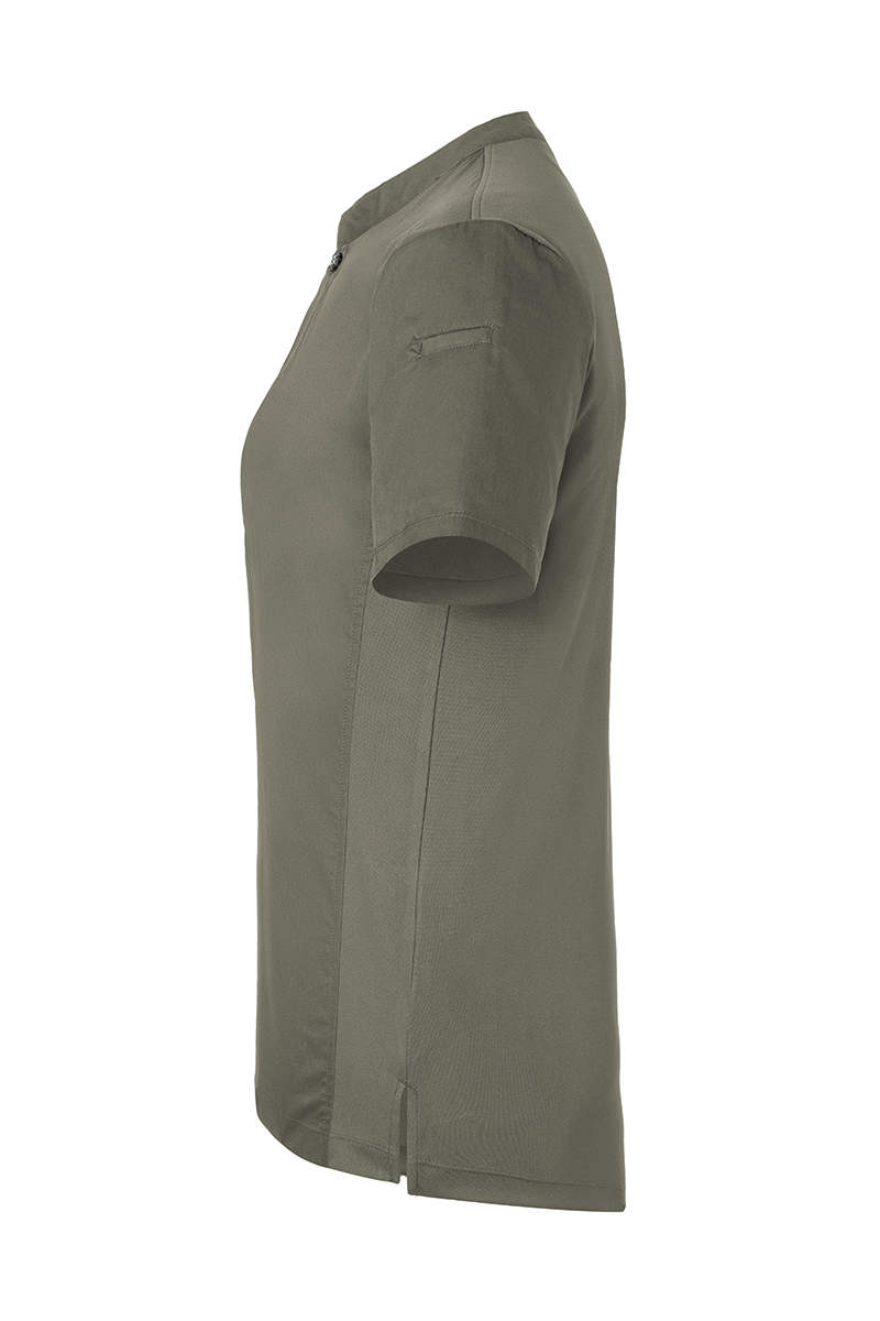 Kochjacke Damen Salbei – Kurzarm Damen-Arbeitsshirt Performance, Detailansicht
