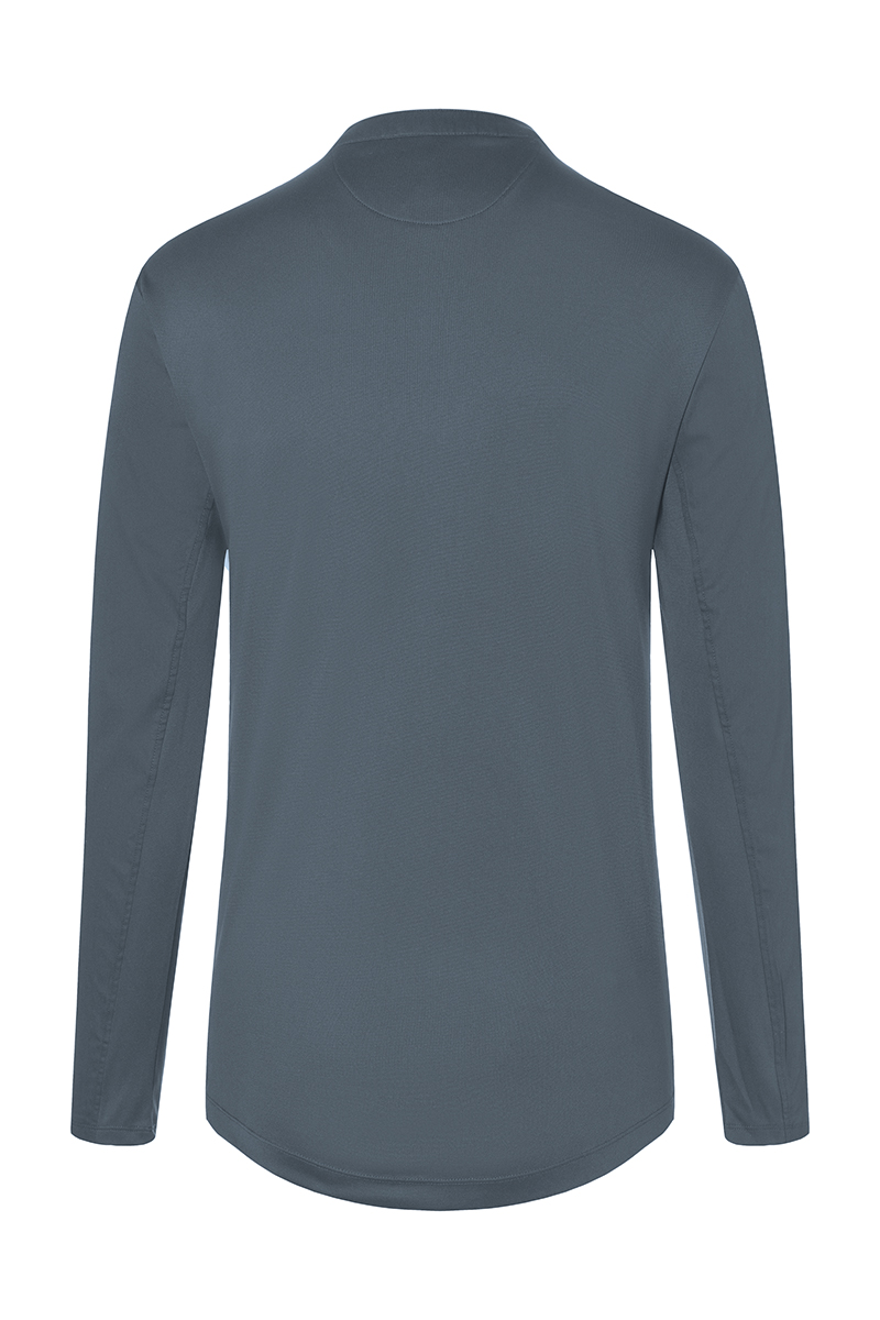 Kochjacke Damen Anthrazit – Langarm Damen-Arbeitsshirt Performance, Detailansicht