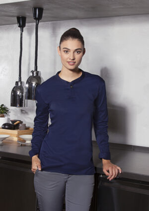 Kochjacke Damen – Langarm Damen-Arbeitsshirt Performance